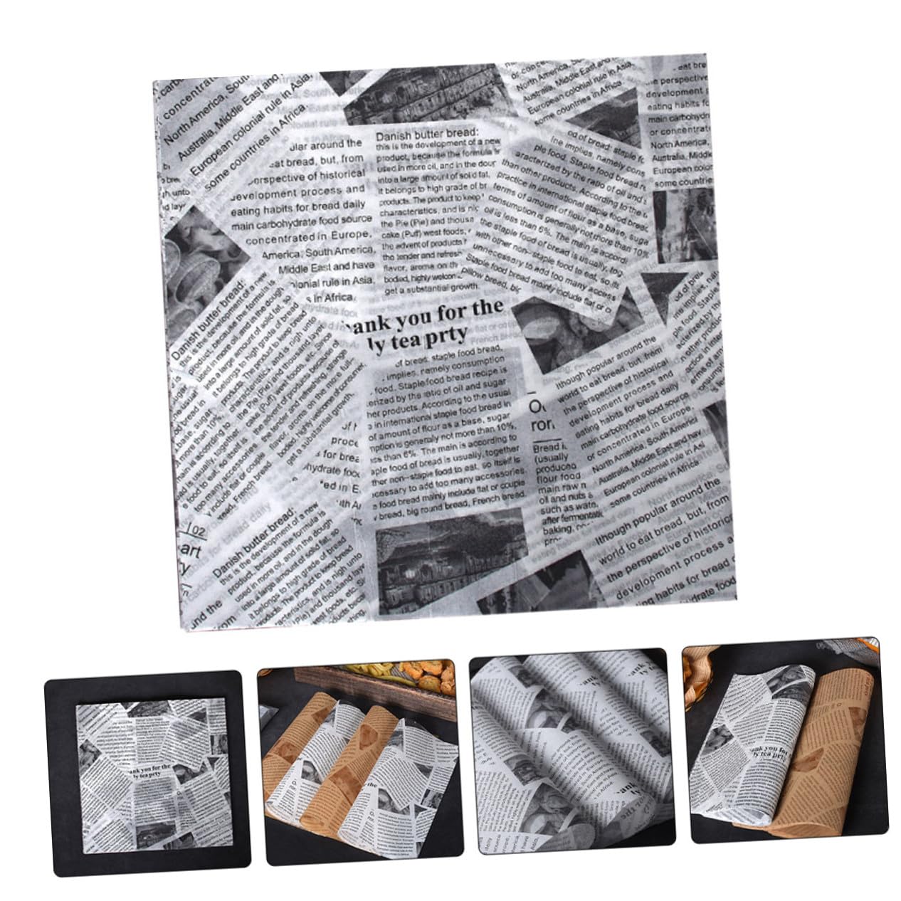 TOYANDONA Carta da Forno Antiolio 25x25 Cm in Polpa di Legno per Fritti, Hamburger e Snack, Resistente All’olio per Uso Alimentare, 500 Pezzi per Cucina e Feste
