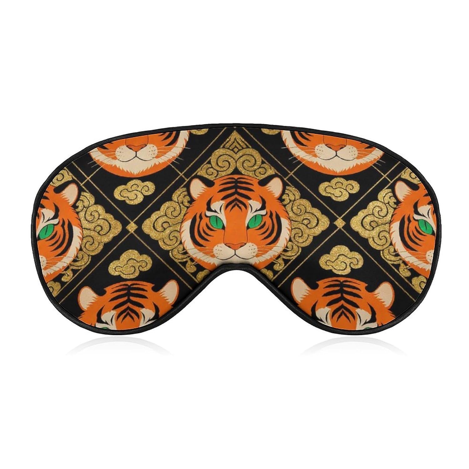 Sleep Mask Blackout Eye Mask for Sleeping Tiger Pattern Night Blindfold for Men Women