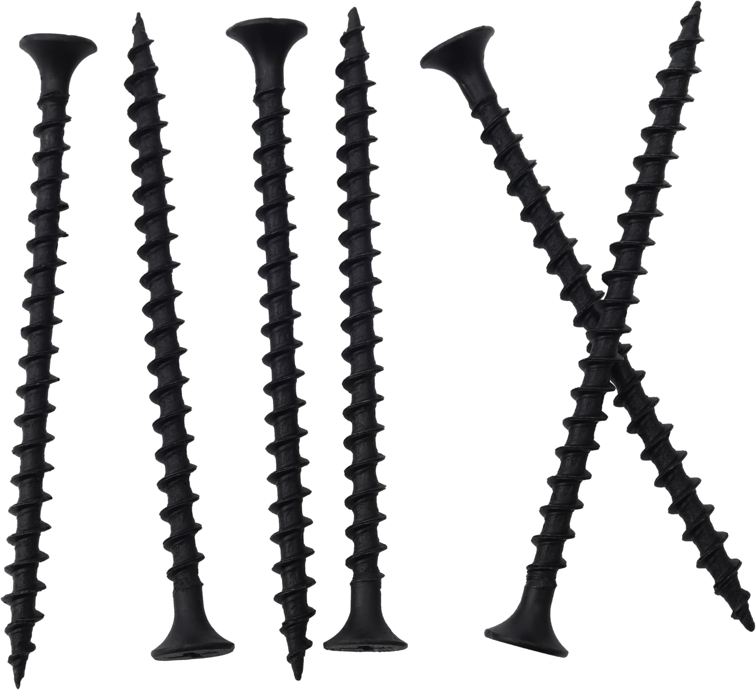 85pcs #8 × 2-1/2 inch High Hardness Drywall Screws, Black, Coarse Thread, Phillips Drive, Bugle Head, Black Wood Screws, Wood and More