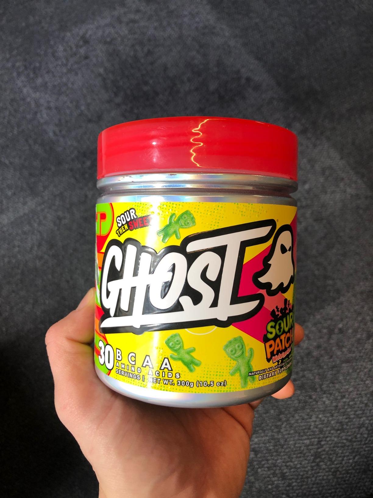 GHOST BCAA Amino Acids Sour Patch Watermelon, 10.5 Ounce