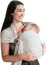 Nalakai Luxury Ring Sling Baby Carrier, Soft Linen Baby Sling, Baby Wrap, Wear Your Little One Close to Your Heart, Comfort, Style
