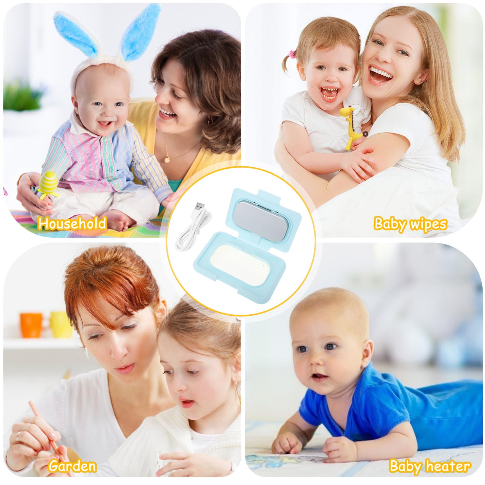 Chauffe-serviettes portable Abaodam avec thermostat pour serviettes et lingettes humides