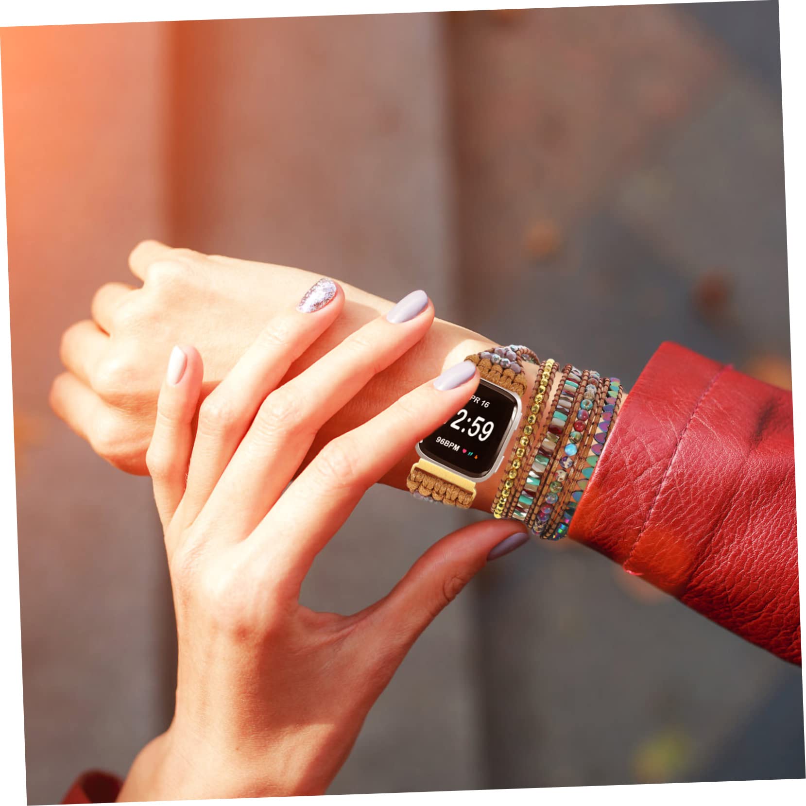 2szt Pasek Pasek dla Kobiet Paski Relojes Para Mujeres Pasek do Modnych Zegarków dla Kobiet De Smartwatch/1664