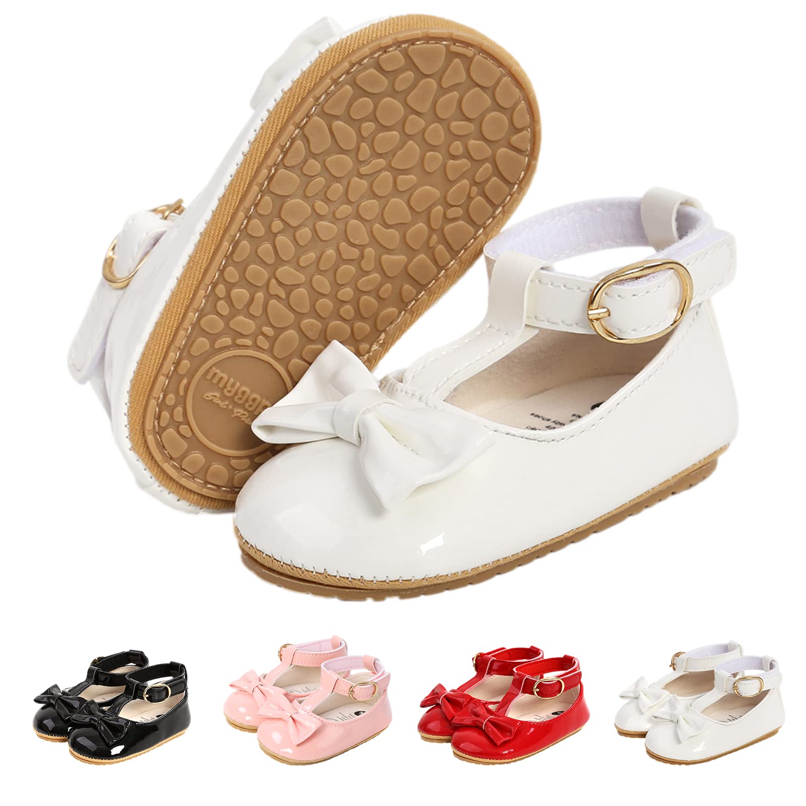 Baby Girls First Walking Shoes Mary Jane PU Leather Anti-Slip Princess Shoes Infant Baby Shoes — view 20