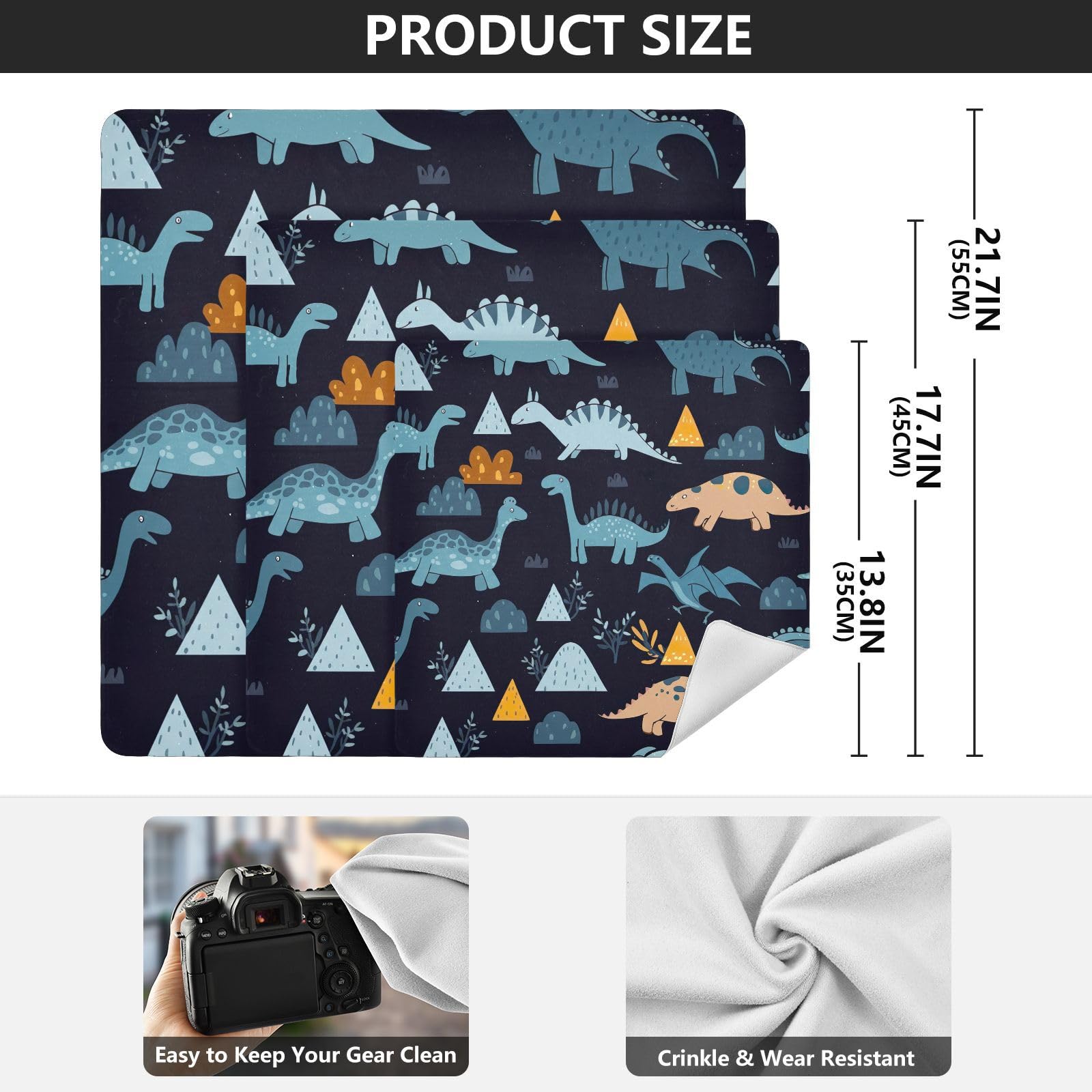 ODAWA Cute Dinosaurs Blue 13.8