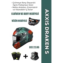 Draken S Simian B4 / Mat Mavi Turuncu Full Face Motosiklet Kask  -  ntercom Uyumlu, DOT VE ECE 22.06