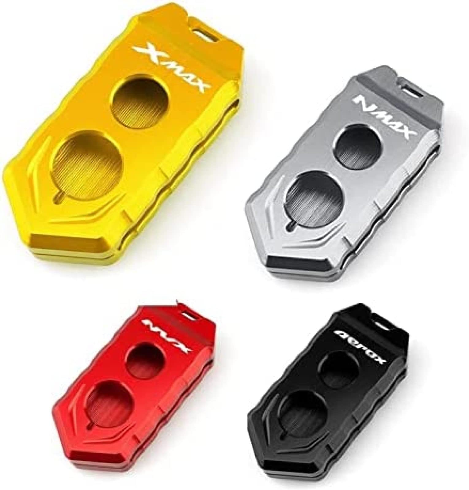 Aramox Custodia Protettiva Per Chiave In Lega Di Alluminio CNC – Adatta Per Yamaha NVX/NMAX/XMAX/Aerox – Colore Rosso - 5