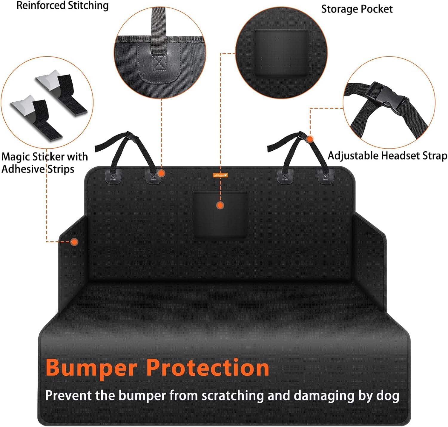 Protector de Maletero para Perros para VW T5 T6 Transporter Multivan | Funda Maletero Coche Perros Antideslizante Impermeable Antiarañazos Proteger contra el Pelo del Perros Polvos Suciedad Líquid