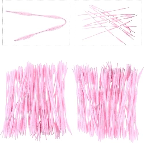 Miniatura 7 de 200 piezas giratorias con baches para decoración de tallos, varillas trenzadas, tubos flexibles hechos a mano, suministros peludos para hacer