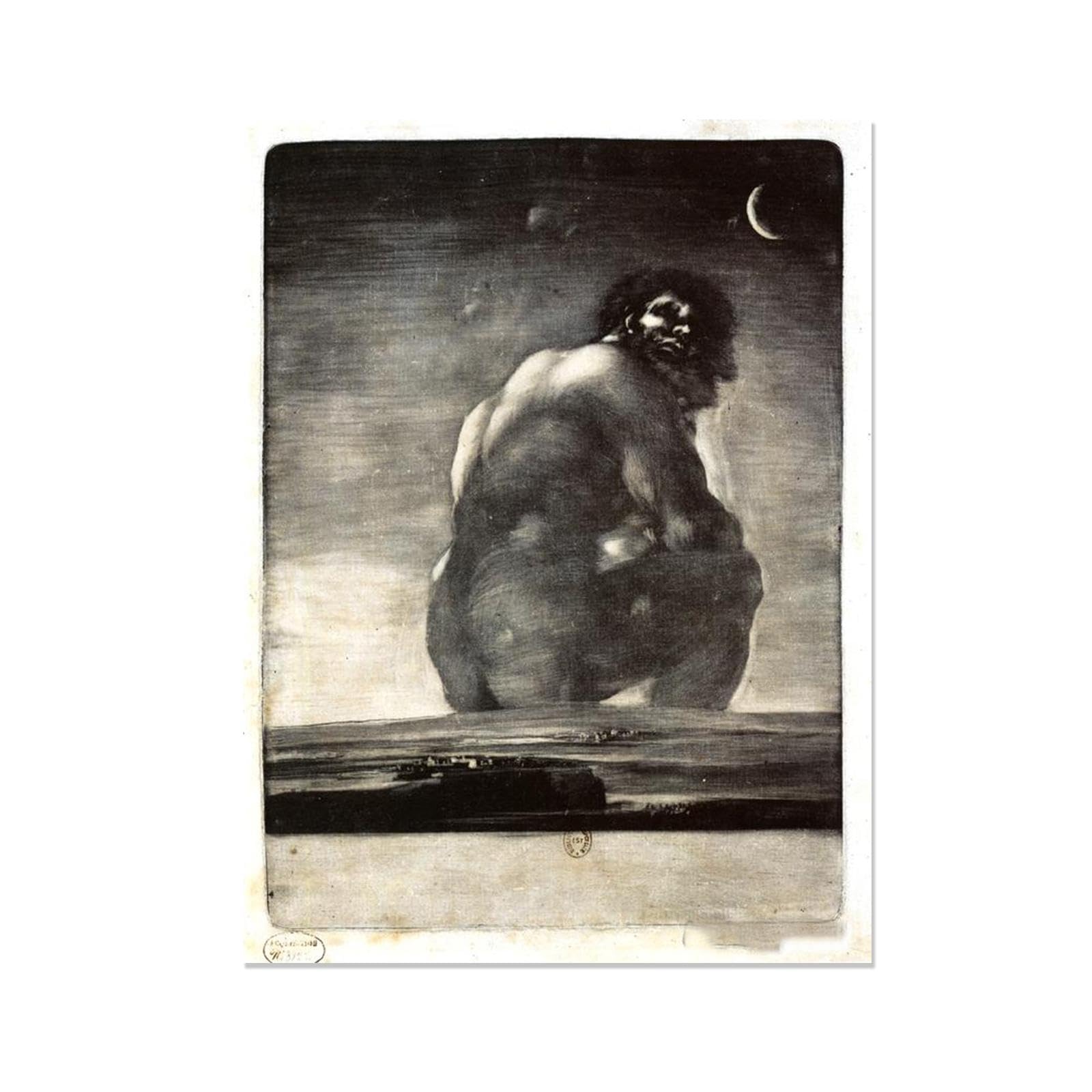 Peintures abstraites Goya impression sur toile tableau salon 20x28cm - 8