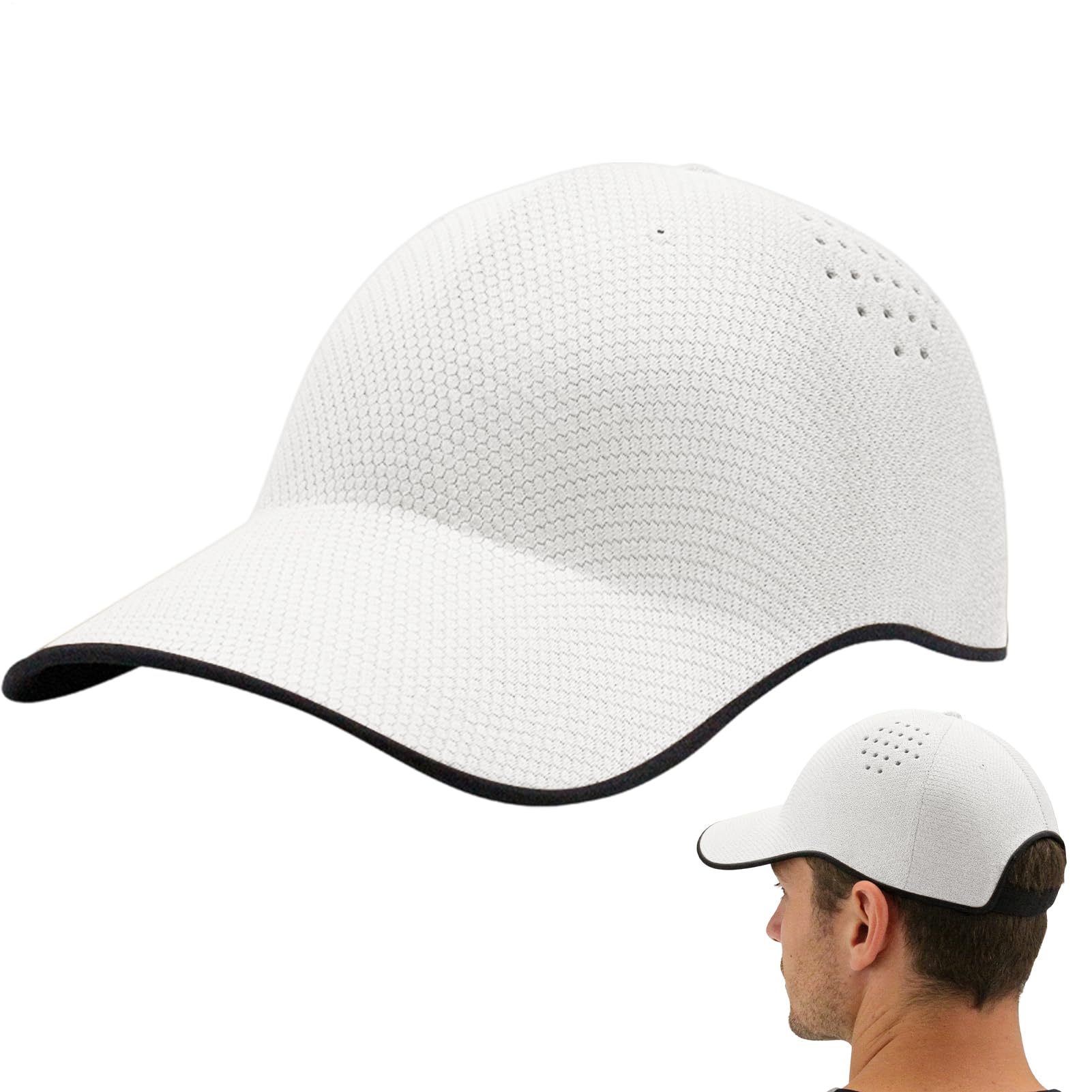Gorra deportiva transpirable, gorra deportiva de secado rápido, ropa de exterior ajustable, estructura ligera de flujo de aire de poliéster, gorro para mujer con función de sombra, ejercicios de viaje