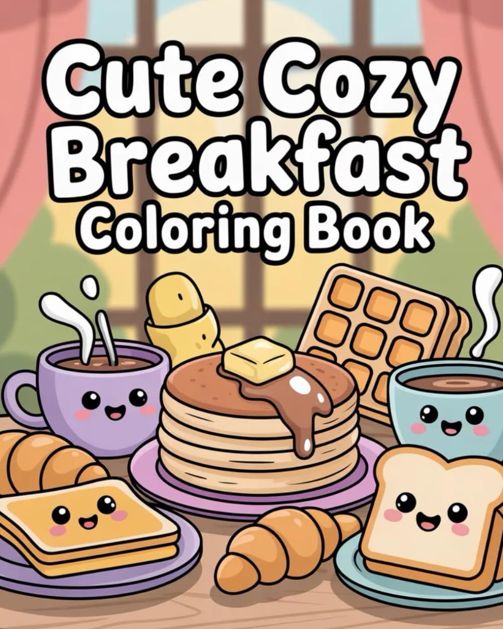 Cute Cozy Breakfast Coloring Book