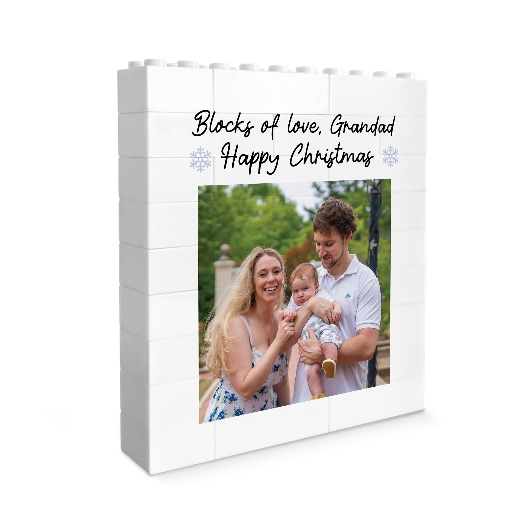 Red Ocean Personalised Block Of Love Grandad Brick Photo Block, for Grandad, Building Blocks, Puzzle, For Him, Christmas