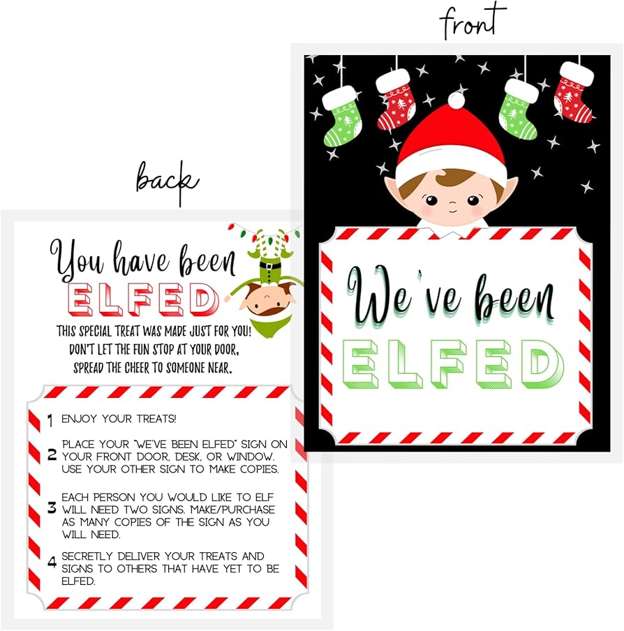 amazon-com-you-ve-been-elfed-holiday-game-sheets-40-pack-8-5x11-inches-standard-paper-size-christmas-elves-we-ve-been-elfed-holiday-game-north-pole-christmas-cheer-elf-hat-you-ve for You Ve Been Elfed Printable Free Amazon.com: You've Been Elfed Holiday Game Sheets | 40 Pack | 8.5x11