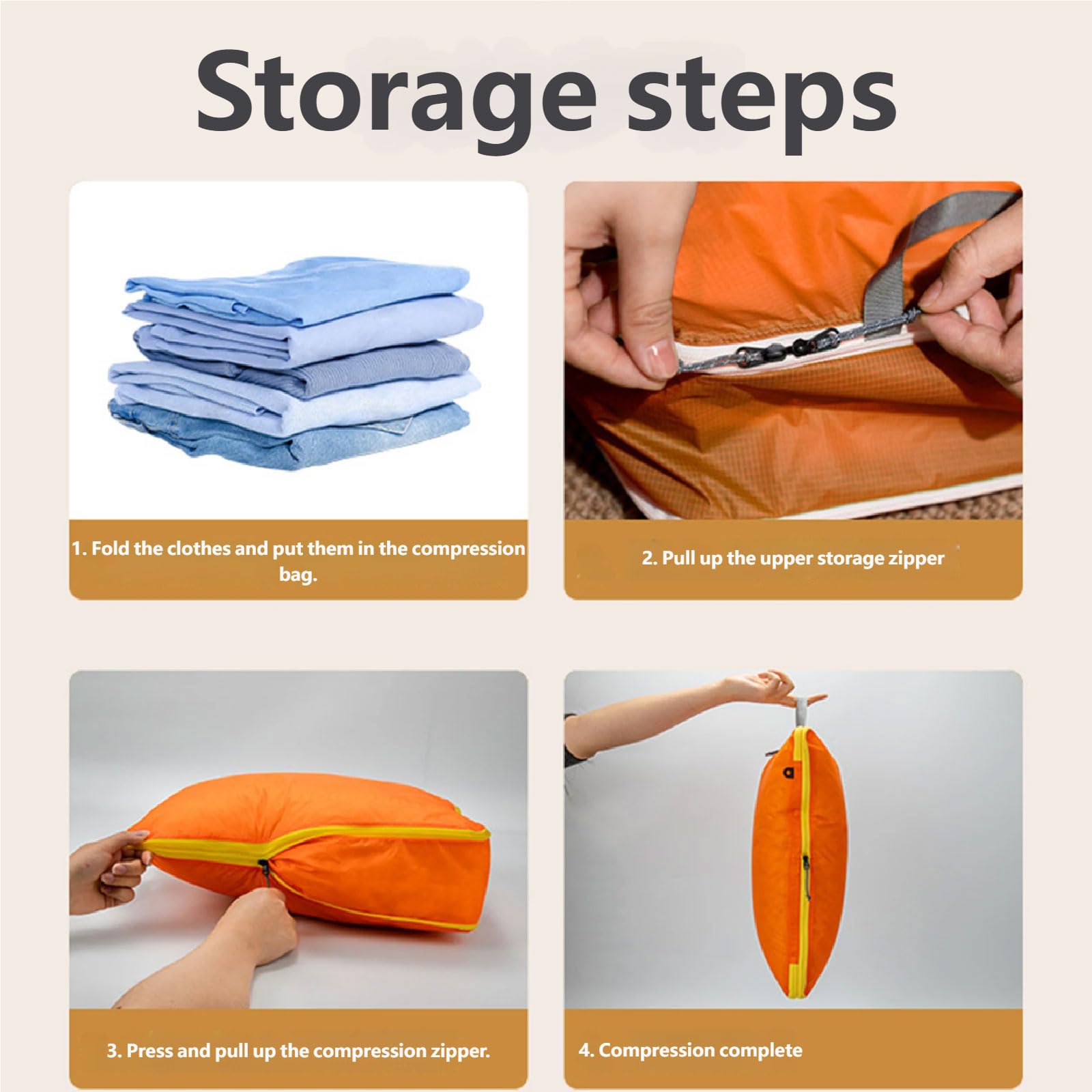 Organizzatori da viaggio multiuso sacchetti di stoccaggio a compressione sacchetto di stoccaggio in tessuto con cuciture rinforzate per un uso prolungato borse per bagagli sottili