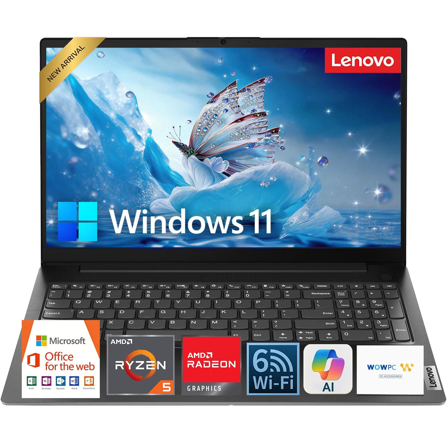 Yoga Pro 9i 16" (2026) Laptop, Intel Core Ultra 9 285H, RTX 5060, 32GB LPDDR5x RAM, 1TB PCIe 4.0 SSD, 16" 3.2K OLED Touch 120Hz (1100 nits), Windows 11 Pro, 2-Year Extended Warranty