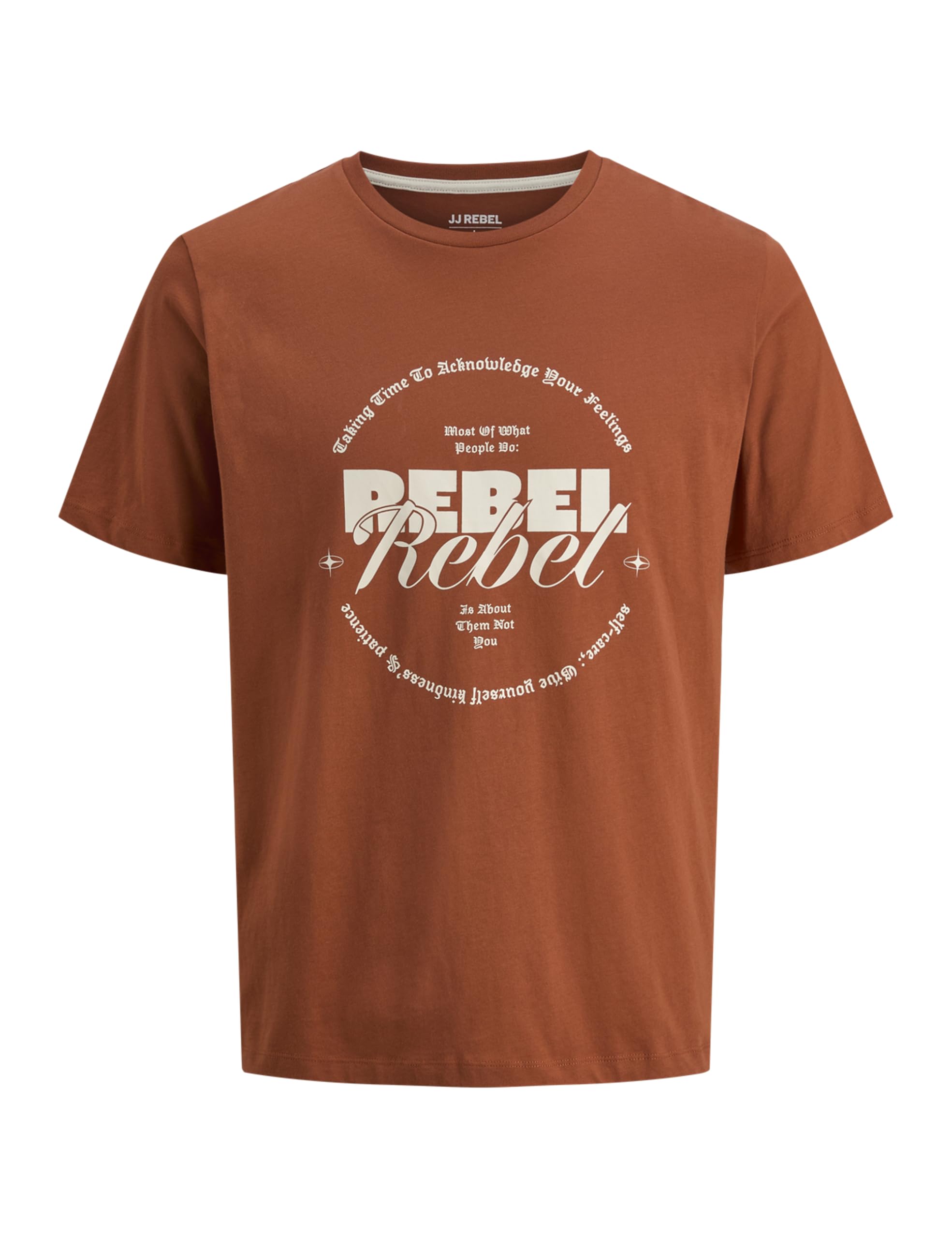 Jrebgray Tee SS Crew Neck, Bombay Brown, M