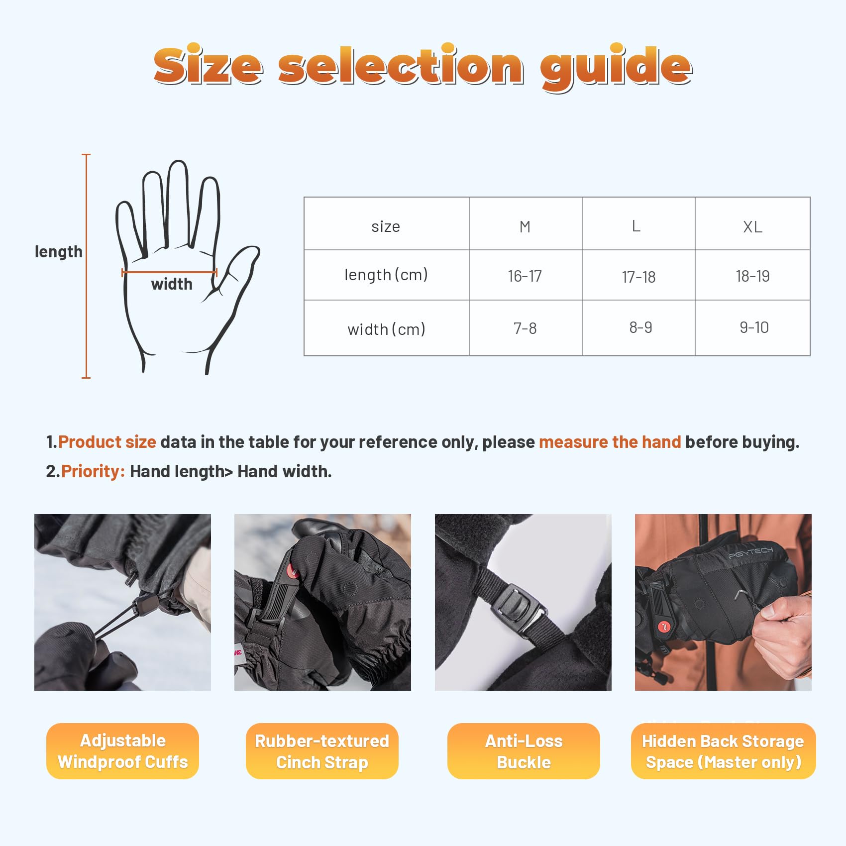 PGYTECH Guantes de fotografía para fotógrafos profesionales al aire libre en invierno, con calefacción y sin calefacción disponibles