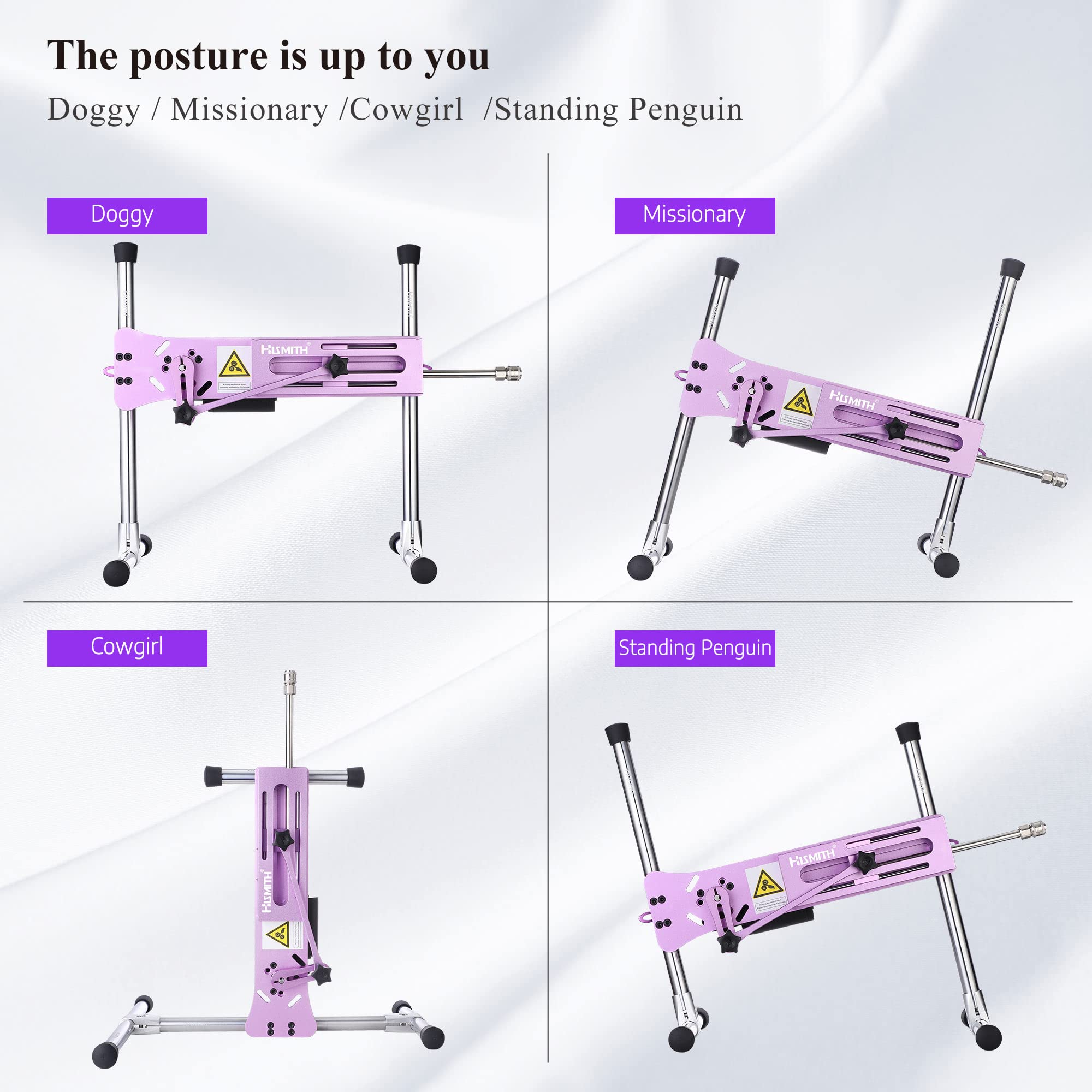 Hismith Premium 3.0 Pro, Sex Machine with KlicLok System, Wire and Intelligent APP Controlled Love Machine with Dildo,Purple: Noble Purple