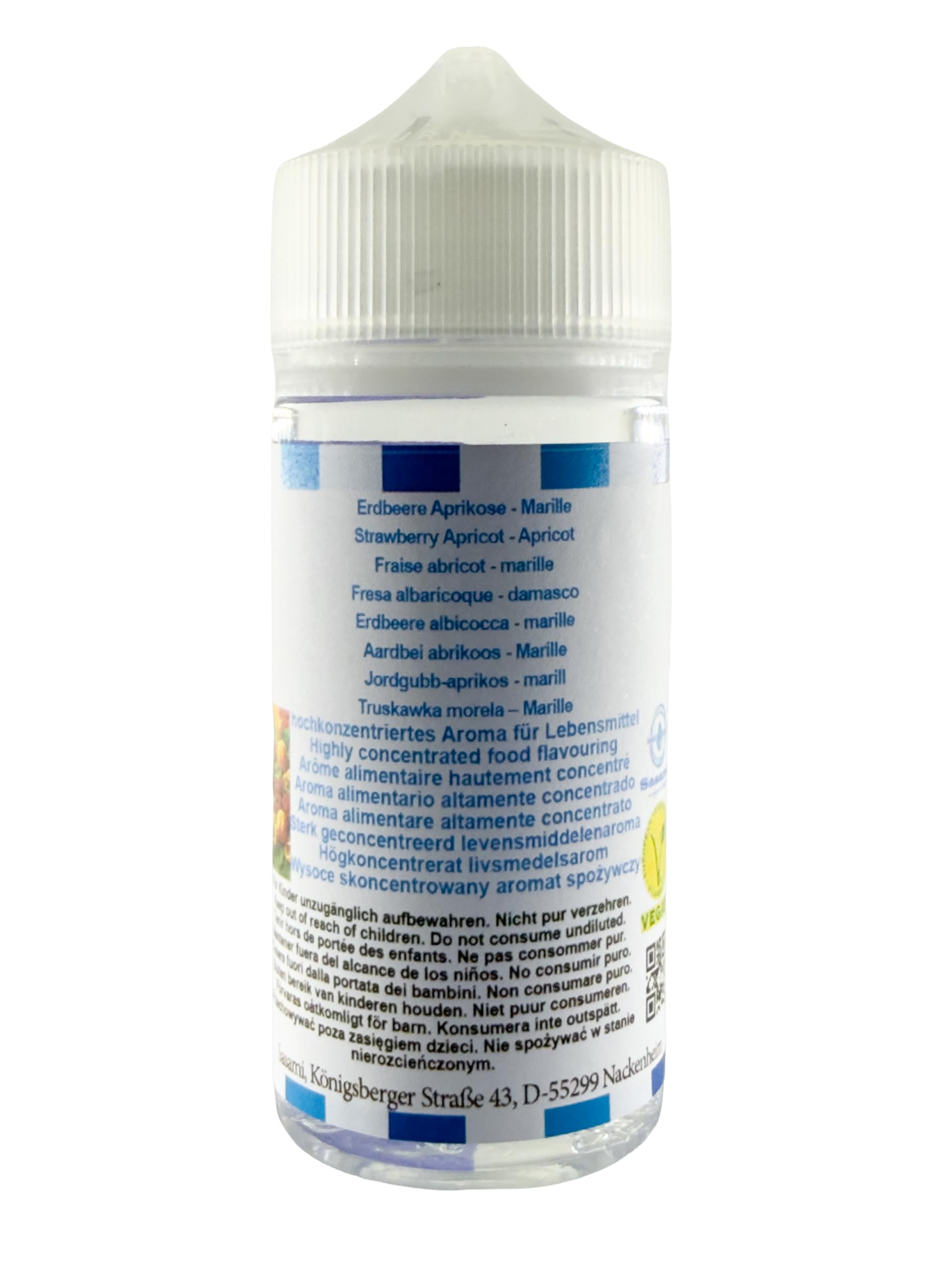 Fresa albaricoque - damasco aroma concentrado - Vegano - Sasami - 100ml