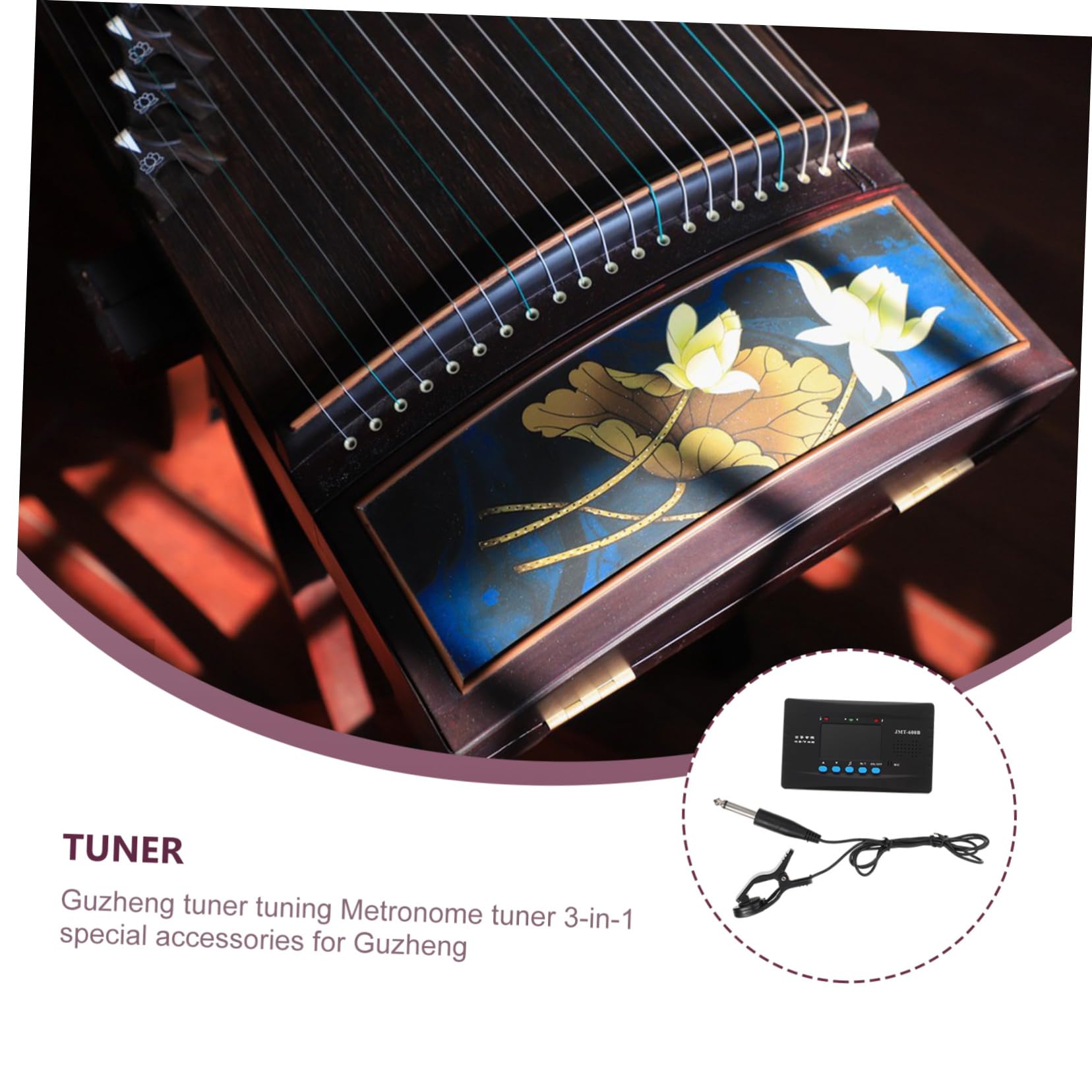 3sätze Hochsensitiver Guzheng Tuner Mit Metronom Stimmgerät Für Guzheng-spieler Lcd-anzeige Und Tragbares Design Für Präzises Und Rhythmus