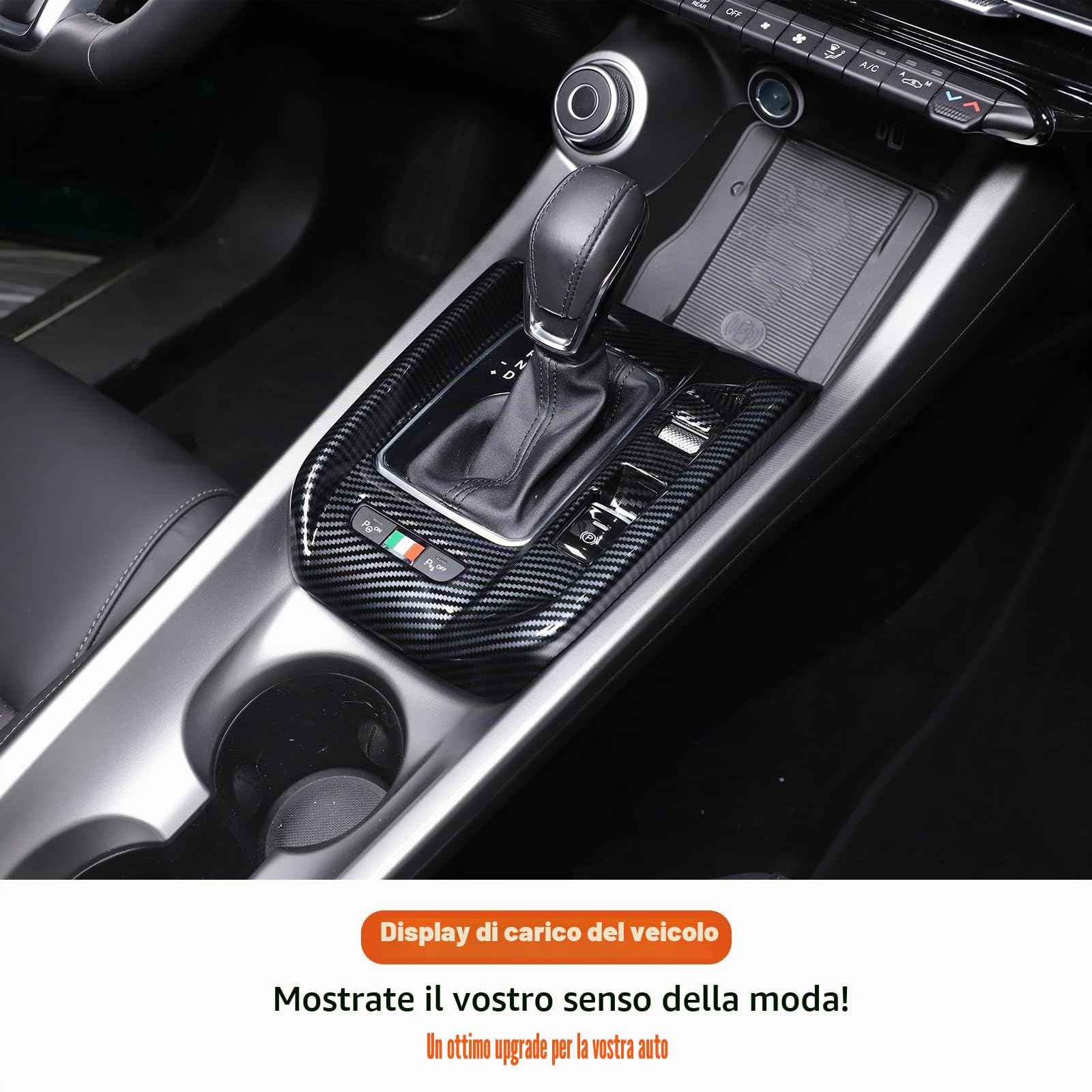 Copertura del telaio del pannello del cambio della console centrale dell'auto in plastica ABS compatibile con Alfa Romeo Tonale 2022-2024 accessori interni