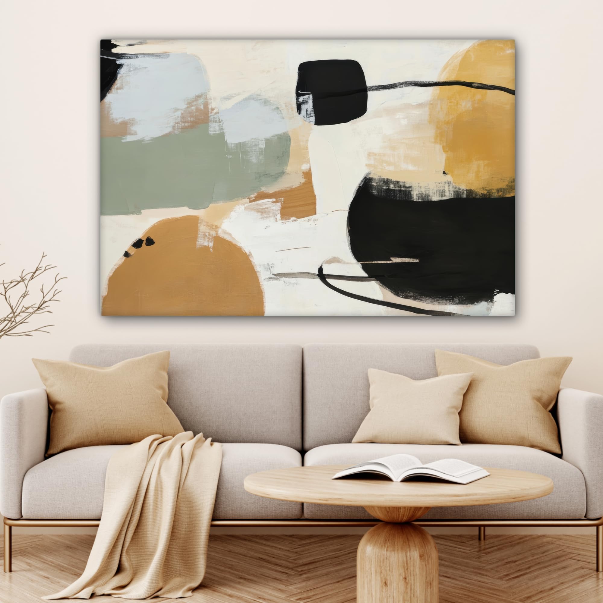 MuchoWow© Wandbilder Groß 120x80 cm XXL Wohnzimmer Wanddeko Schlafzimmer Zimmerdeko Wandgemälde Zimmer Deko auf Wand Dekoration Wall Art Farbe - Abstrakt - Farben