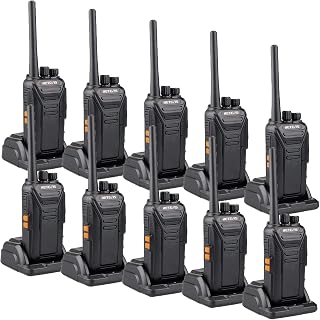 Retevis RT27 Walkie Talkies Long Range,Portable FRS Two-Way Radios,VOX Hands-Free,USB Charger Base,2 Way Radio Rechargeable for Business Retail School Healthcare (10 Pack)