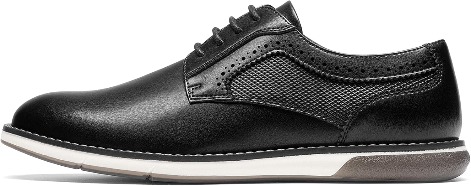 Bruno Marc Men's Casual Dress Sneaker Shoes, Business Formal Derby Plain Toe Oxfords Crossflex GentEdge - Image 4