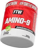 FTW AMINO-9 Suplemento Alimentar em Pó com Aminoácidos Essenciais (EAAs), 300g, Sem Glúten (Sabor Limão)