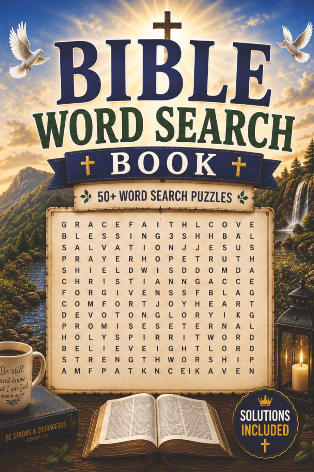 Bible Word Search Puzzle Book: Faith-Based Word Search Puzzles with Bible-Inspired Words and Easy-to-Read Print