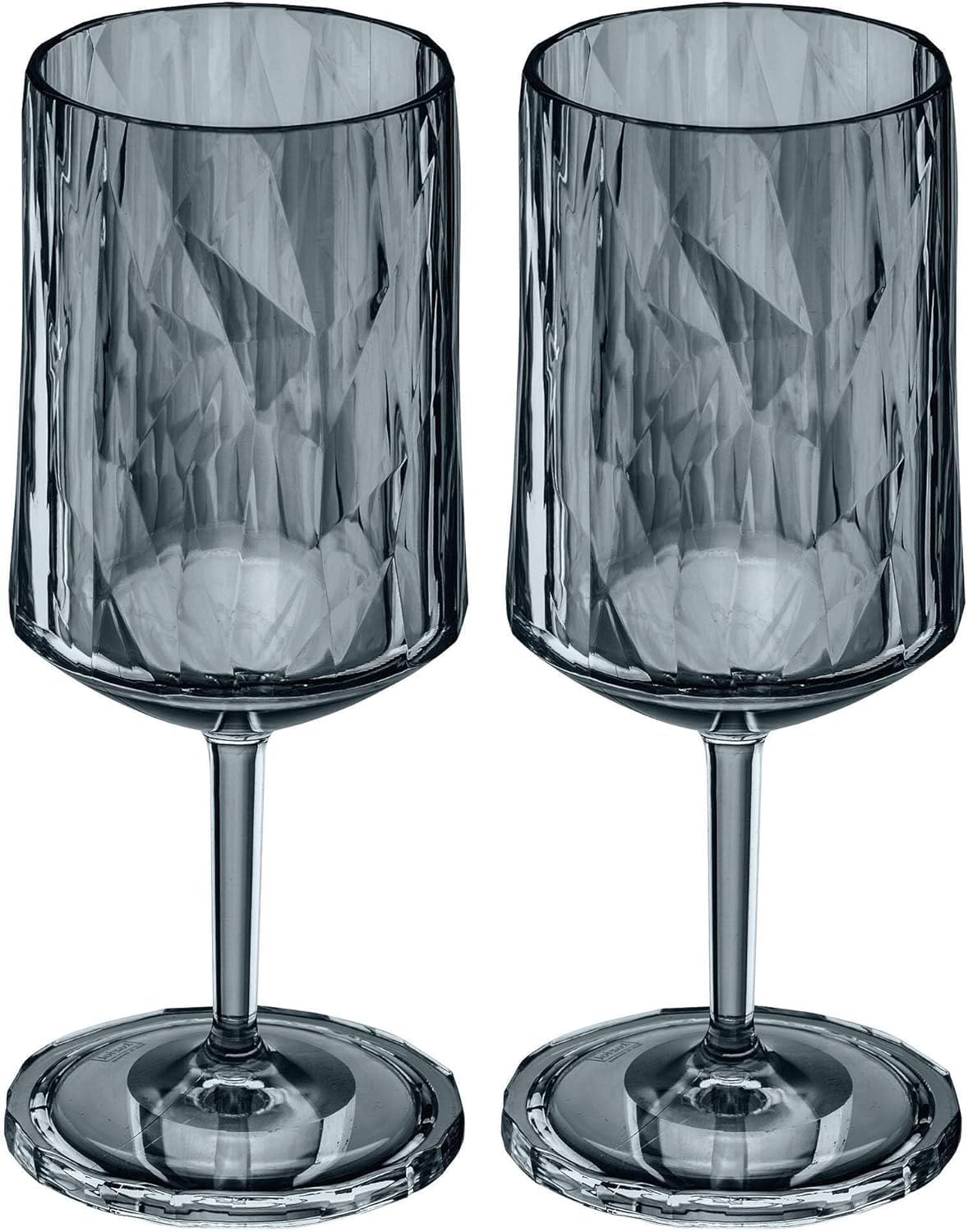 Koziol Club No. 4 Trinkgläser – Wein- & Aperitif-Glas mit Stiel, 300 ml, 2er Set