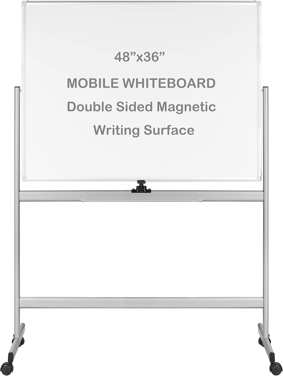 INNOVART Mobile Whiteboard 48 x 36 Inch, 360° Reversible Double Sided Dry Erase Board