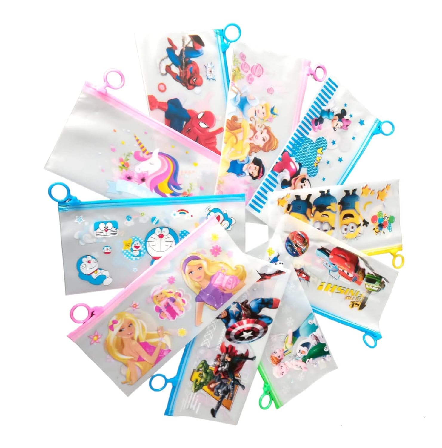 Annria Traders Transparent Exam Zippered Pencil Pen Stationary Case/Travel Document Holder Bag/Cosmetics Pouch.for Girls and Boys Pack of 3 (B0CXF22D1B) Amazon Price History, Amazon Price Tracker