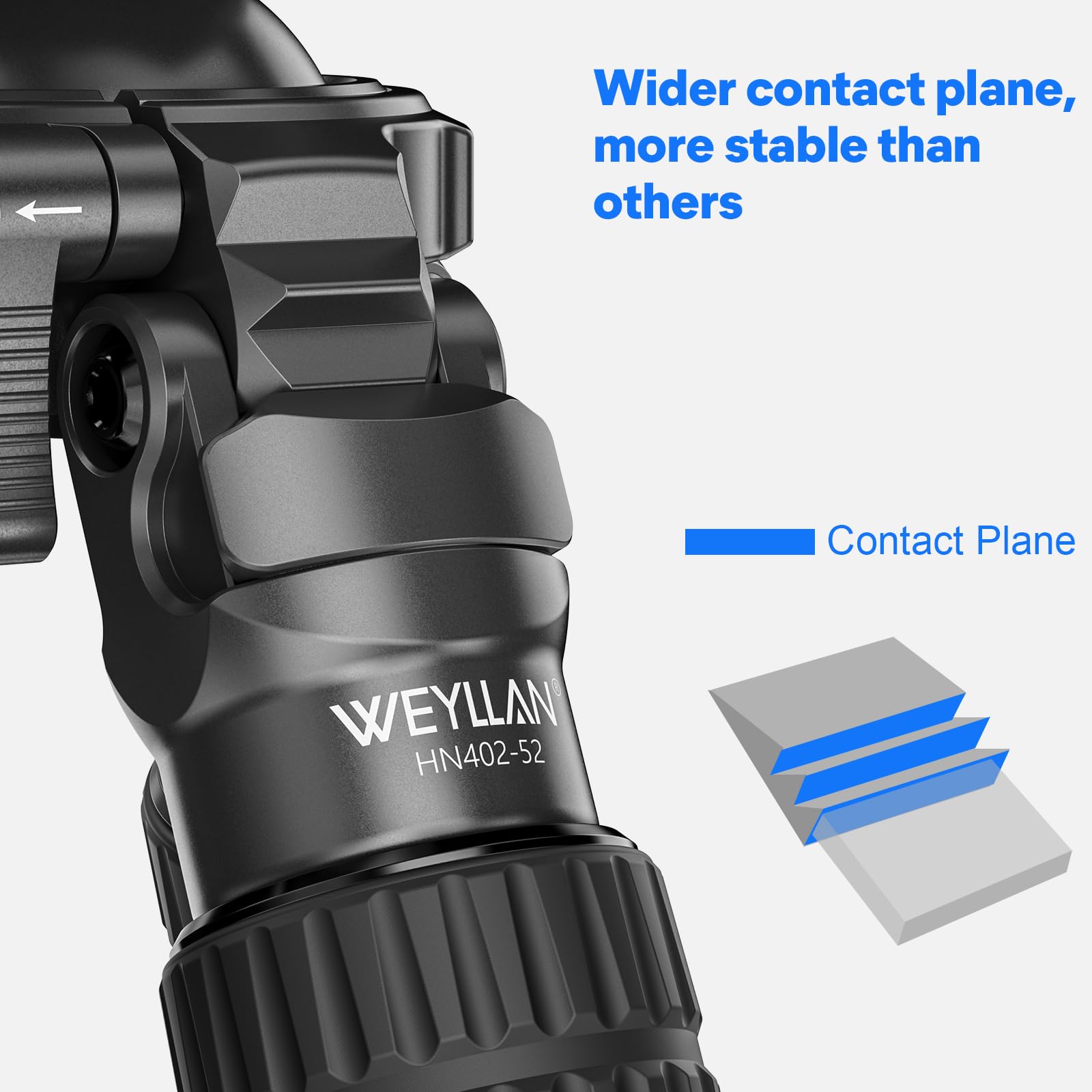 WEYLLAN HN402K statyw węglowy, odwrócone nogi z głowicą kulową 52 mm