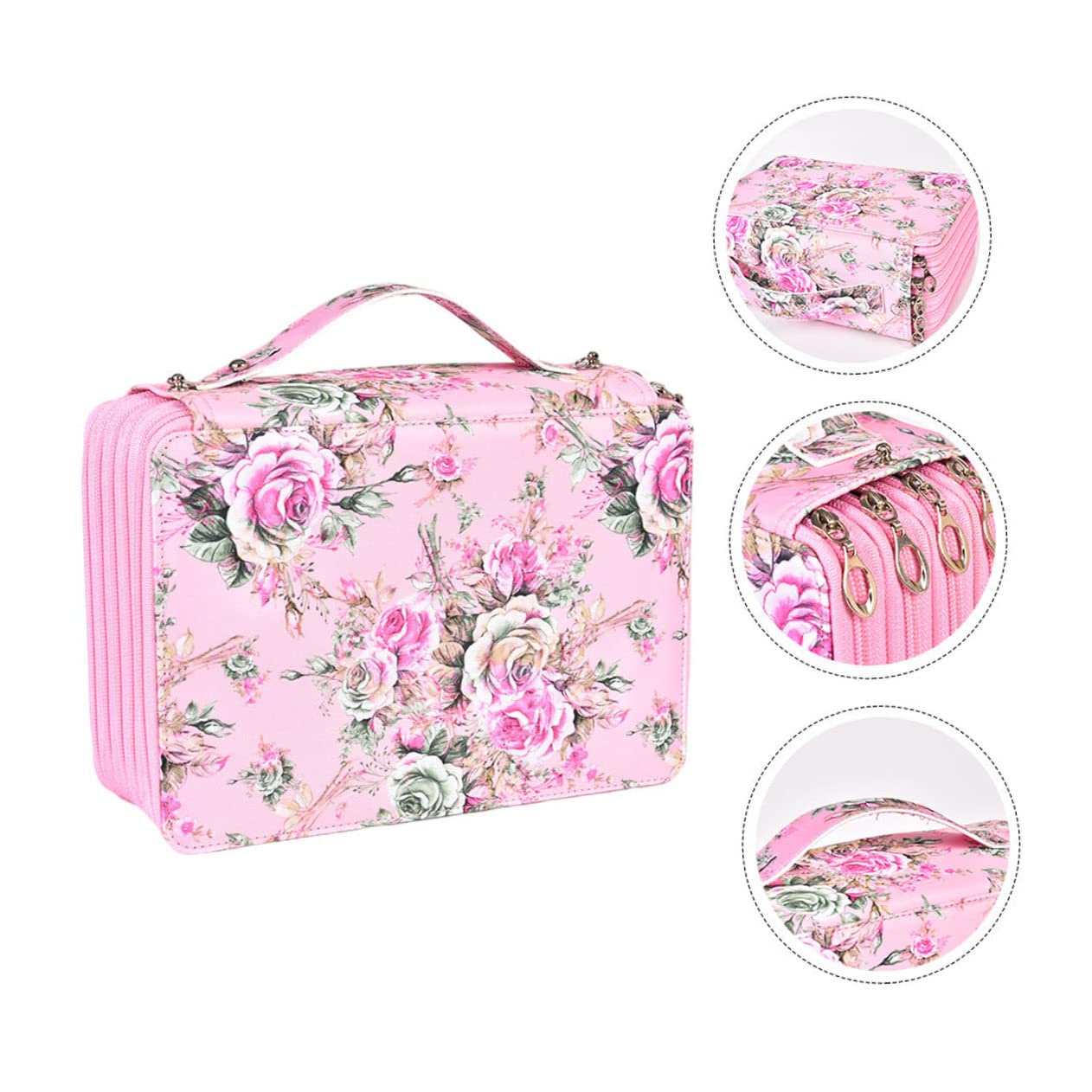 Ciieeo Estuche para Lápices De Dibujo Compartimentos Bolsa De Papelería De Gran Capacidad Estuche para Guardar Bolígrafos y Obras De Arte para Uso Escolar o Estudio