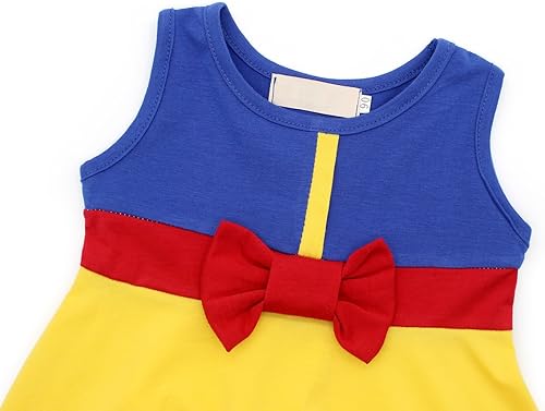 Miniatura 6 de Eledobby Snow White Costume for Girls Princess Dress Up Clothes Halloween Cosplay Outfits Fancy Birthday Party Dresses