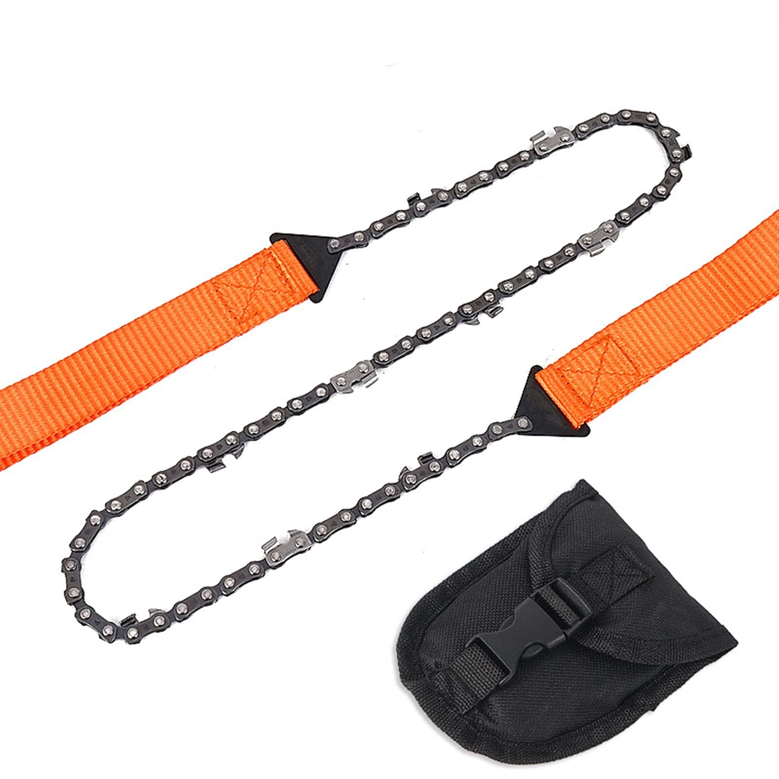 YUNSI Gardening Tools Heavy Duty Pocket Folding Hand Saw Chain for Camping, Hunting, Tree Cutting or Emergency Kit Hand Zipper Saw Garden Saw Wire Saw for Fruit Trees (Blade Length : Orange)