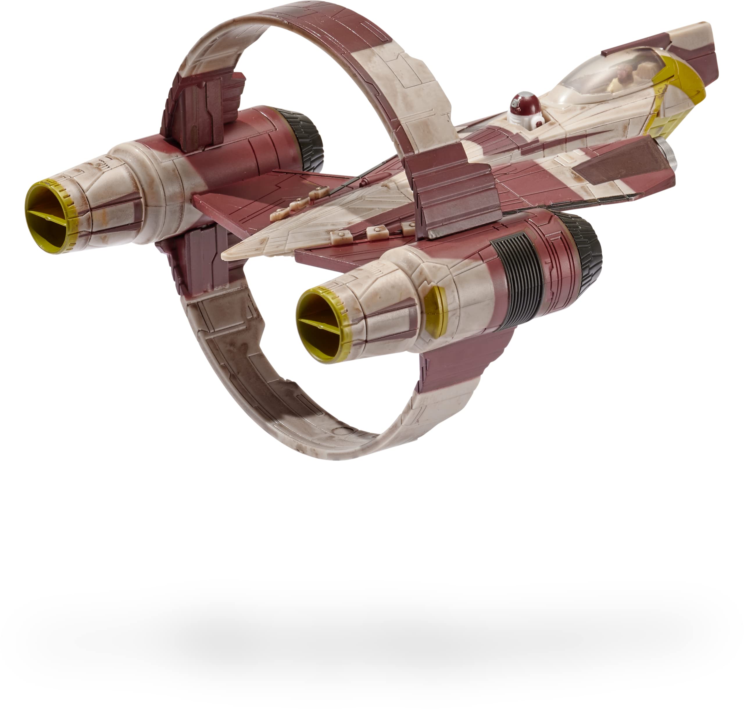 Bizak Star Wars 62610014 Micro Galaxy Squadron Vaisseau Delta 78 Jedi Starfighter avec 2 Figurines