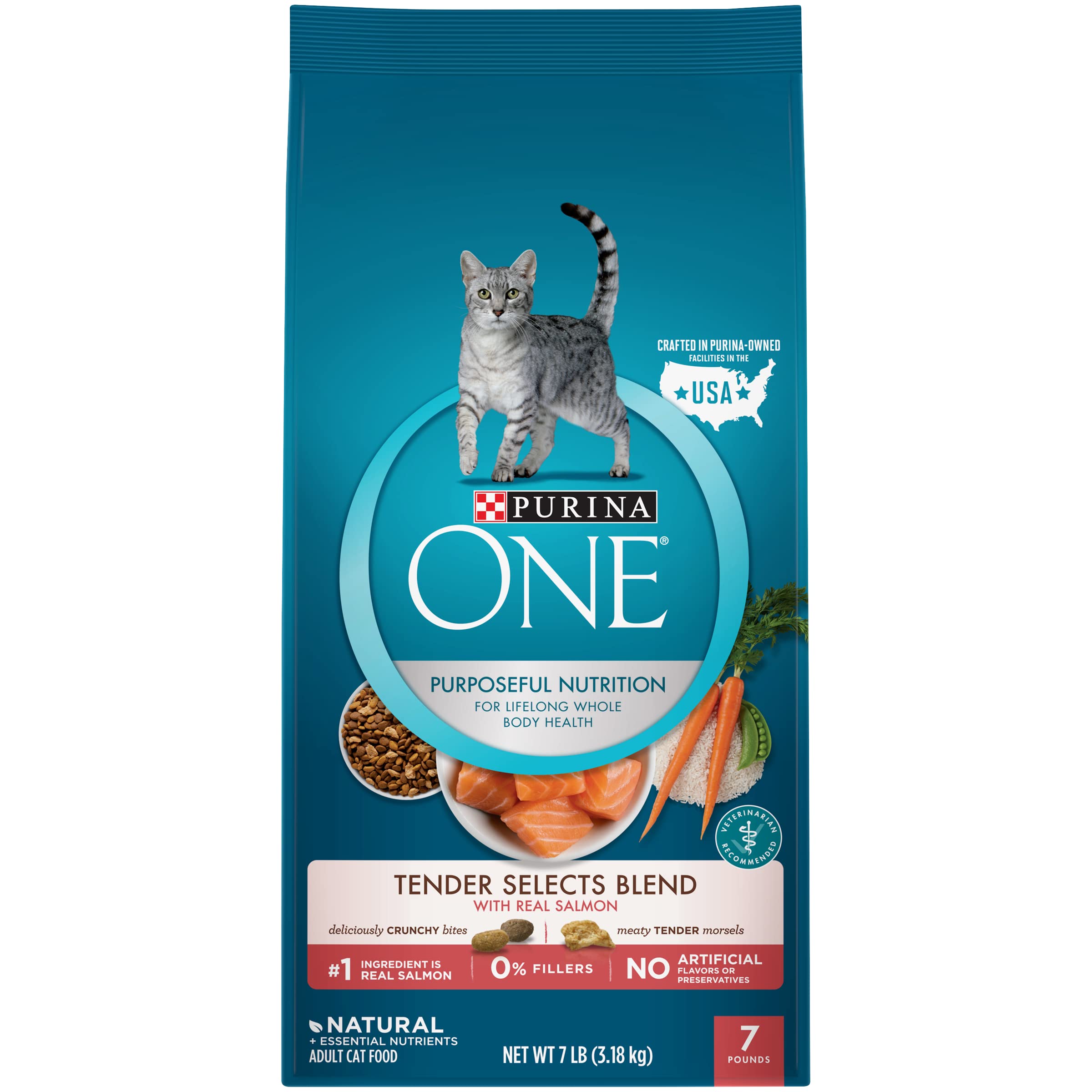 Buy Purina ONE Natural Dry Cat Food, Tender Selects Blend With Real