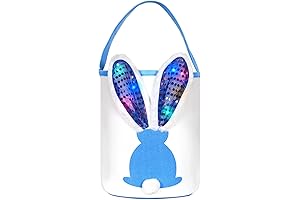 Easter Bunny Baskets with Lights for Boys: Festive Spring Egg-cellent Choice