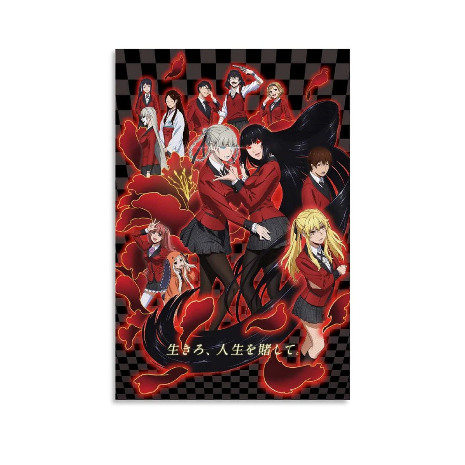 DSFGD Kakegurui Jabami Yumeko Anime Manga Poster Decorative Painting Canvas Art Poster Wall Art Picture Print Posters 16x24inch(40x60cm)