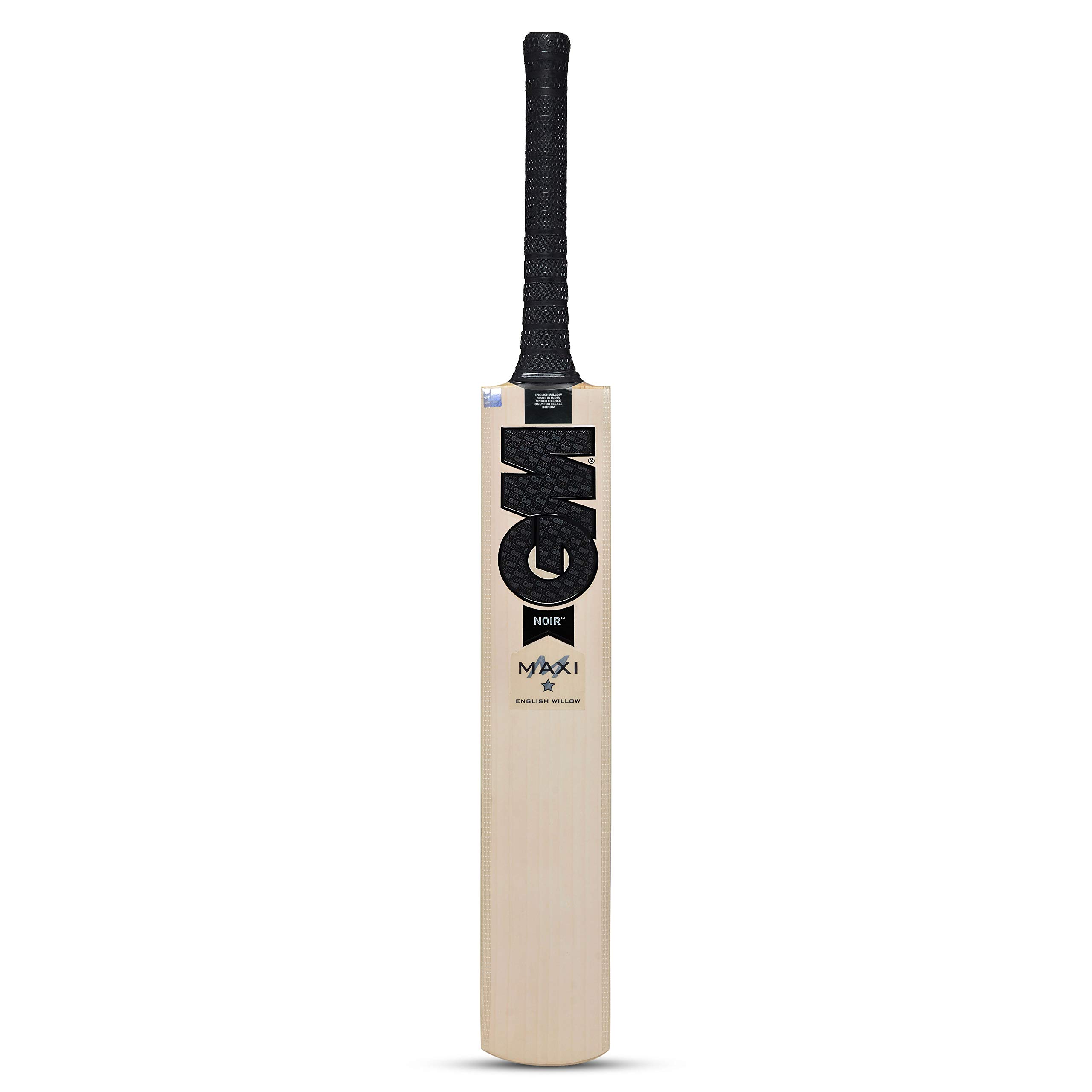 GM Noir Maxi English Willow Cricket Bat for Men and Boys with Grained Tape on The Face | Size-3 | Free Cover | (B08BGLBCJS) Amazon Price History, Amazon Price Tracker
