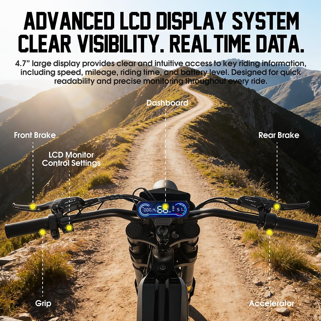 V9 Ultra Bicicleta Eléctrica para Adultos, E-Bike Todo Terreno de 17", Batería 48V 20Ah, Frenos Hidráulicos Delanteros y Traseros, Autonomía 60km, Doble Suspensión de Alta Gama