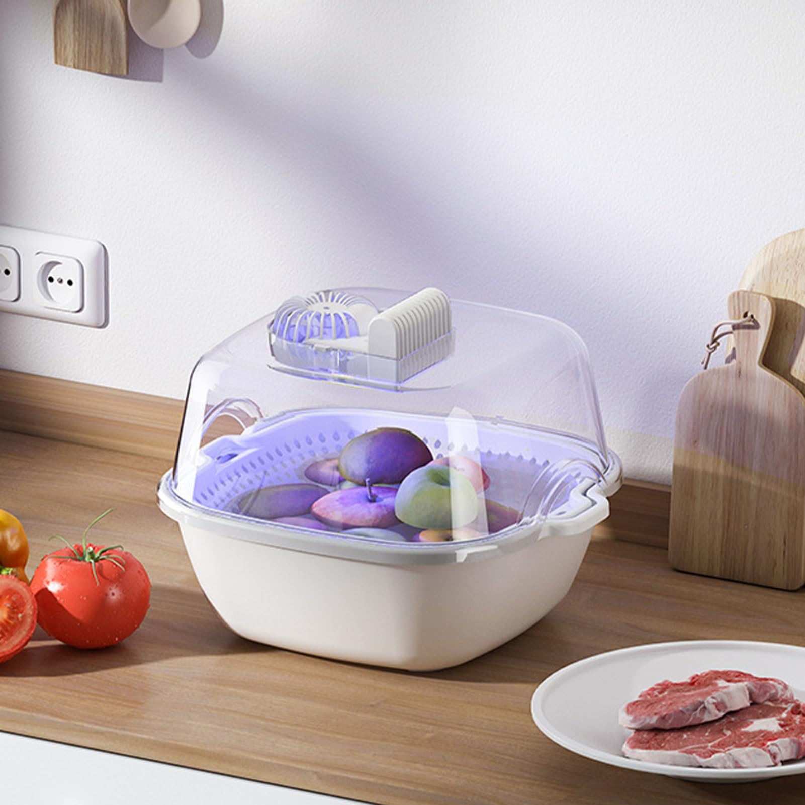 Macchina per scongelare la carne – Vassoio per scongelare , dispositivo di preparazione degli alimenti | Sbrinatore rapido per bistecche, strumento di scongelamento 4 in 1, piastra