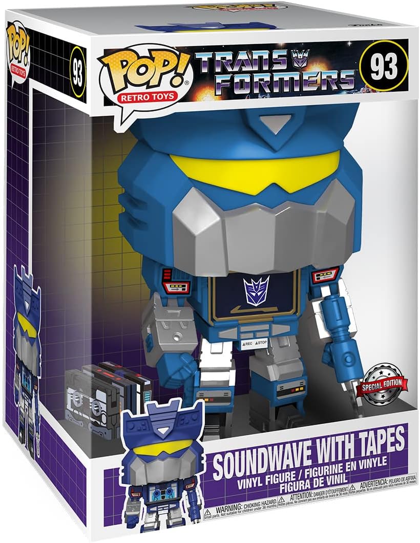 Funko Pop Retro Toys #93 - Transformers - Soundwave /w Tapes (Exclusive)