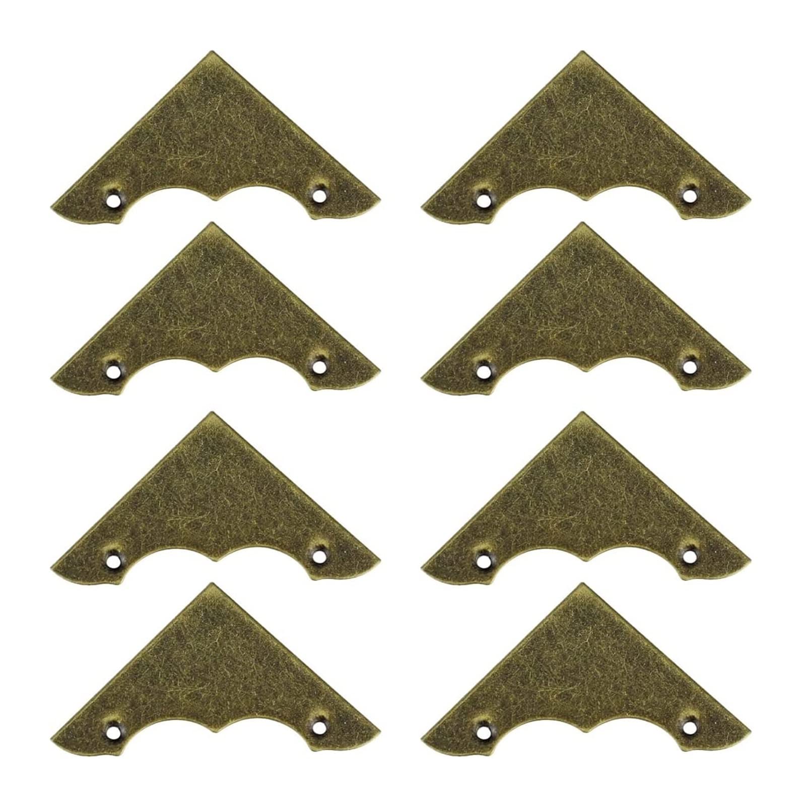 Sbjklyrn Bronze Corner Guard, Edge Vintage Corner Protector Desk Edge Cover Guard With Scerws,For Case Furniture Table Desk