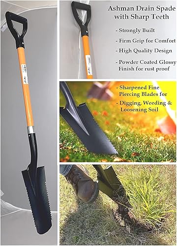 Vista 13 de Ashman - Pala de nieve de aluminio de 48 pulgadas con cabeza grande y mango duradero. (Pala de coop, 1 unidad).