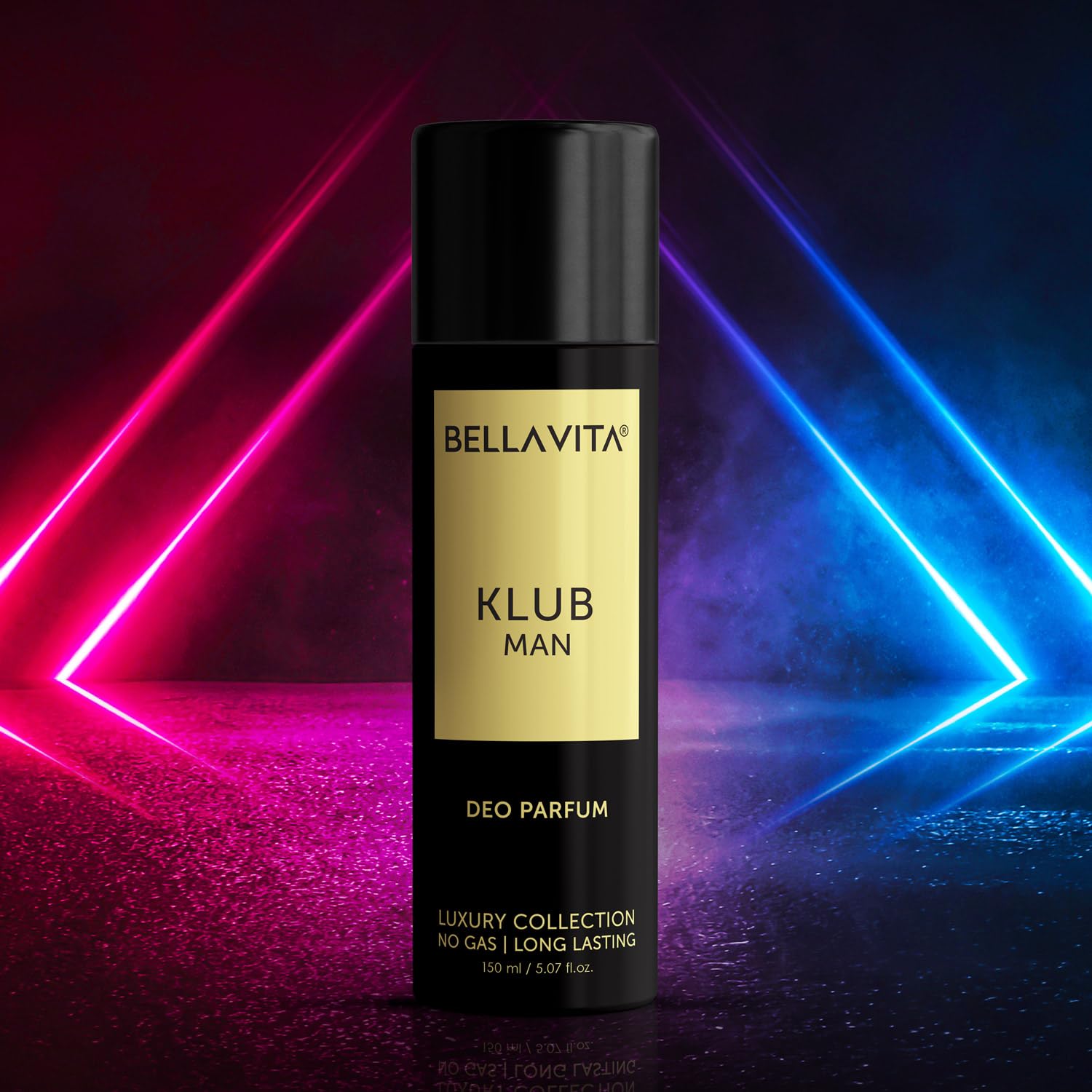 Bella Vita Luxury KLUB Man No Gas Body Deodorant Parfum for Men with Lemon, Rose and Vanilla|Musky and Spicy Long Lasting Fragrance Body Perfume DEO 150 Ml 4