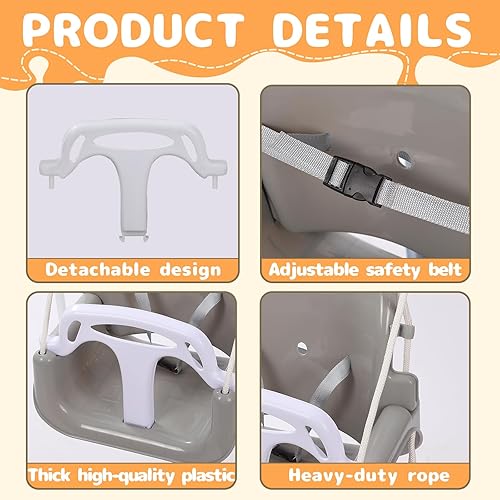 Miniatura 3 de Taleco Gear - Juego de columpios 3 en 1 para patio trasero, columpio de bebé para exterioresinteriores, juego de columpios para niños de 6 meses en